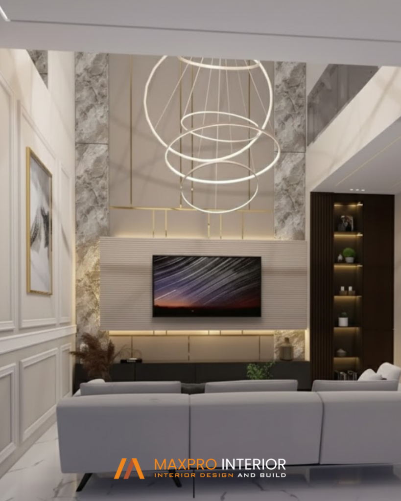 desain Backdrop TV – Mr. A tampak depan