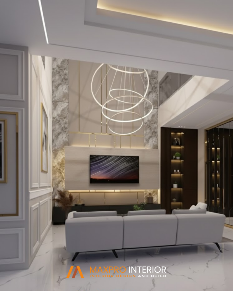 desain Backdrop TV – Mr. A tampak kanan