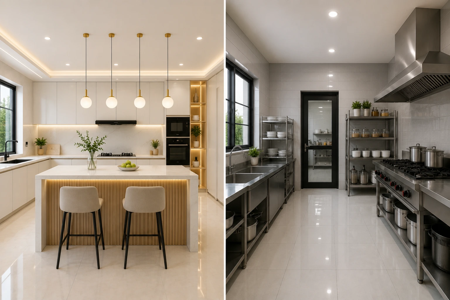 Perbedaan Dapur Bersih dan Dapur Kotor untuk Rumah Modern