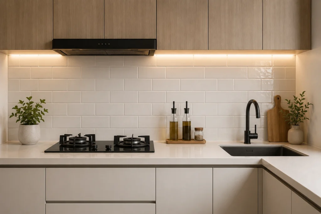 Backsplash Dapur Minimalis Material dan Desain Terbaik