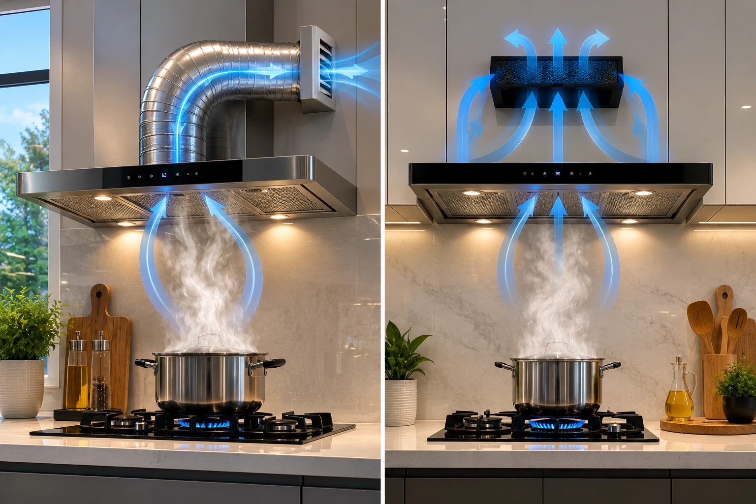 Cooker Hood Ducting dan Non Ducting