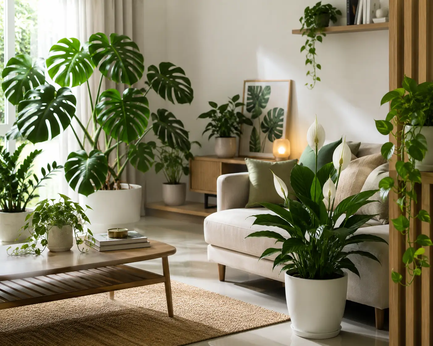 Dekorasi rumah minimalis dengan tanaman hias pembersih udara indoor