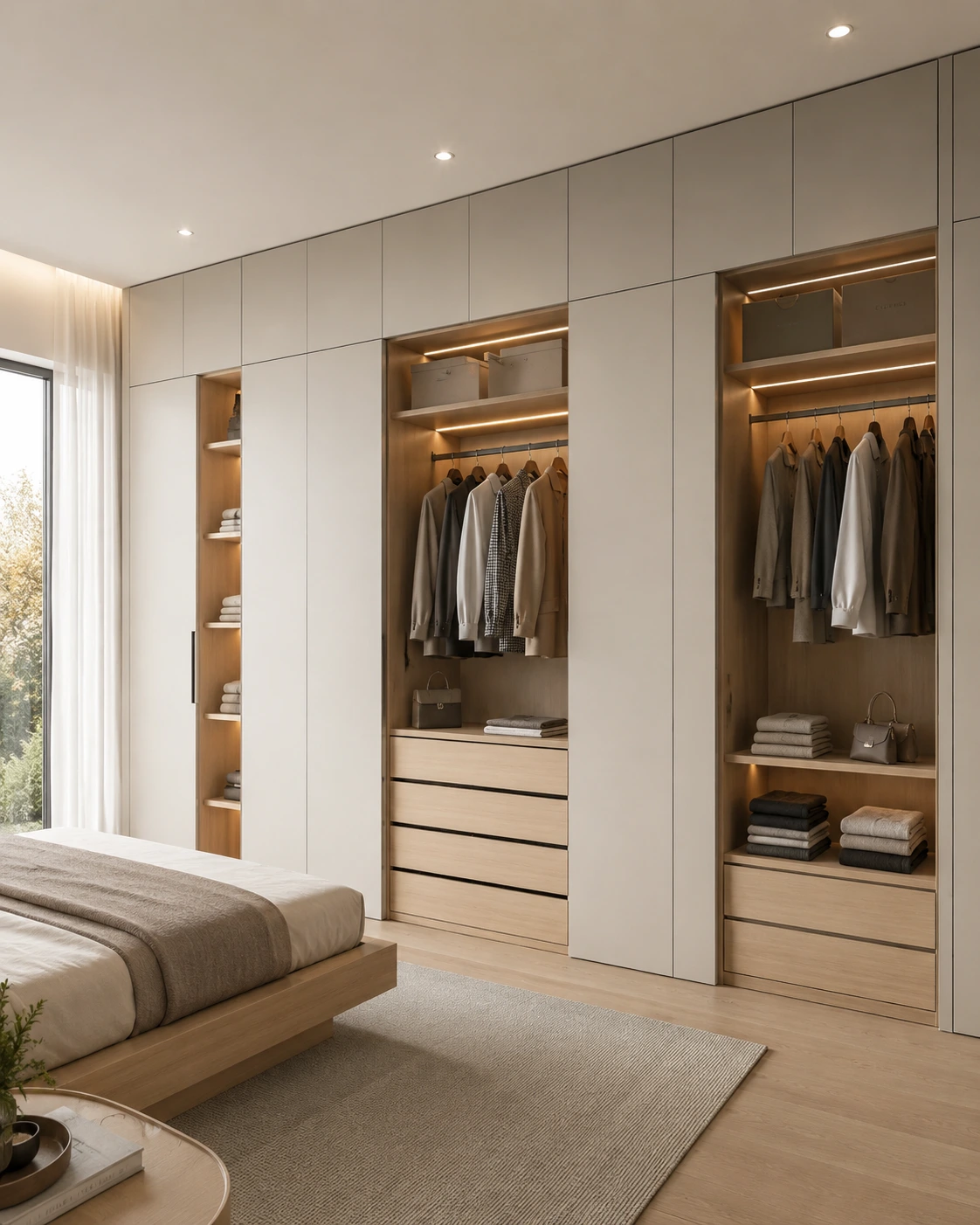 Desain Lemari Custom Minimalis Floor to Ceiling