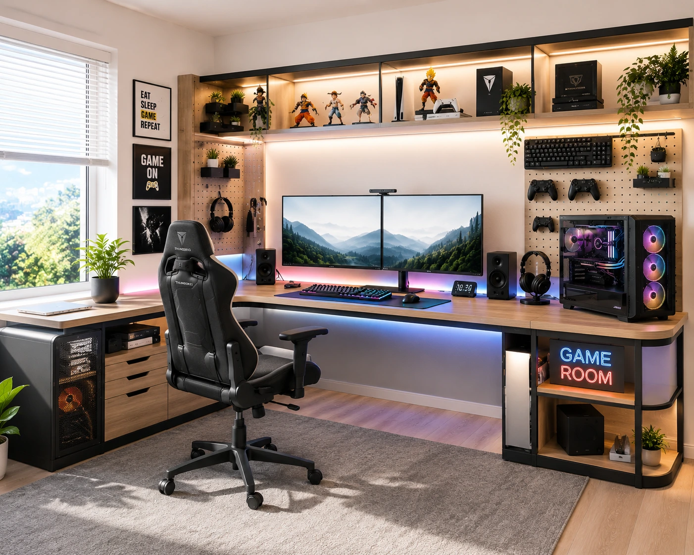 Desain Meja Komputer Gaming yang Fungsional