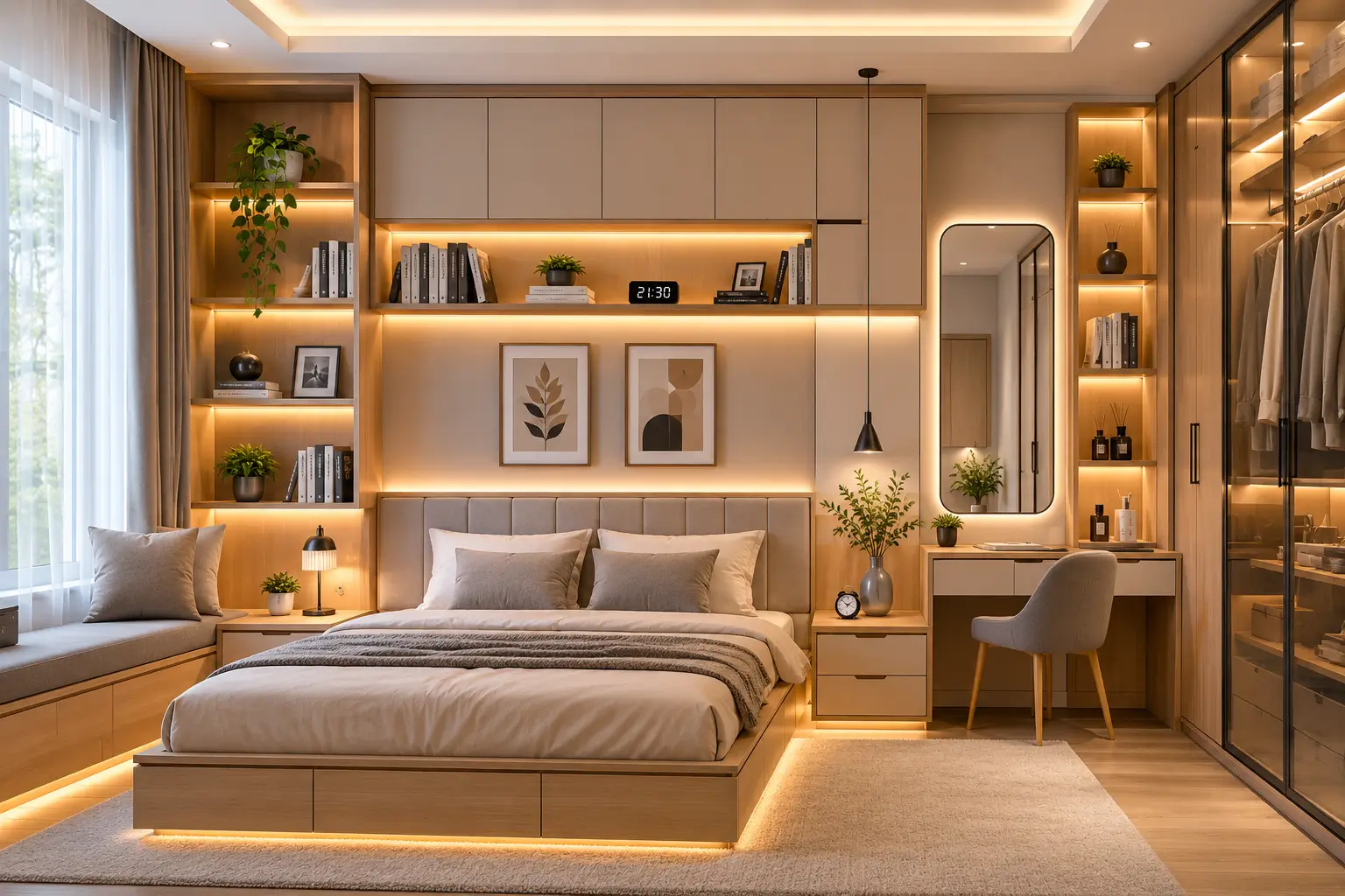 Furniture Custom Kamar Tidur yang Praktis