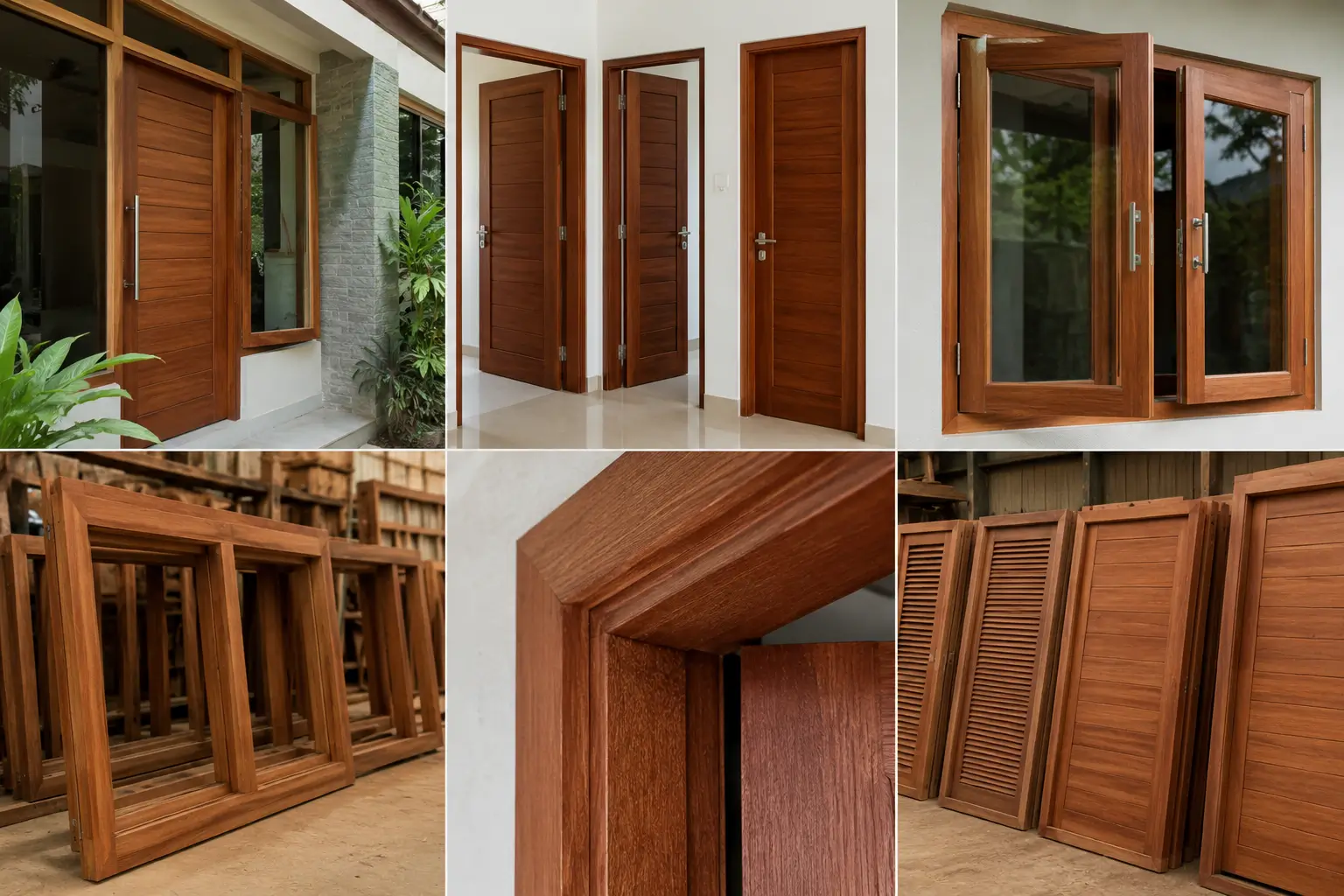 Kayu Meranti untuk Kusen, Pintu, dan Jendela