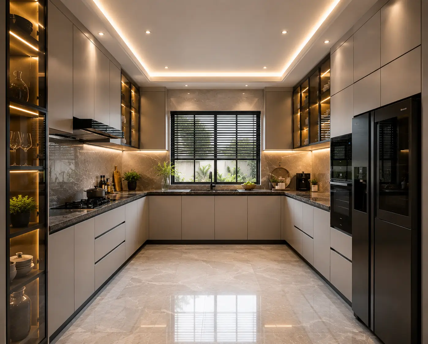 Kitchen Set Letter U