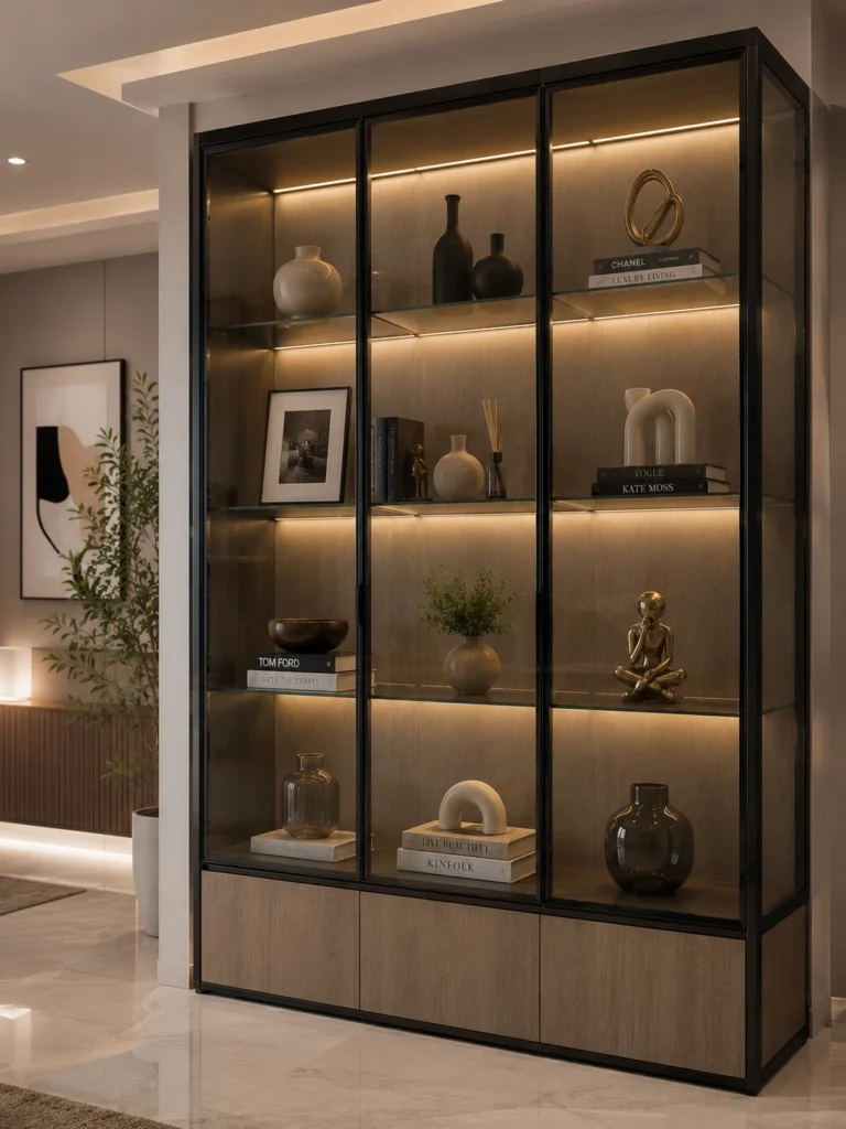 Lemari Kaca untuk Rumah Modern