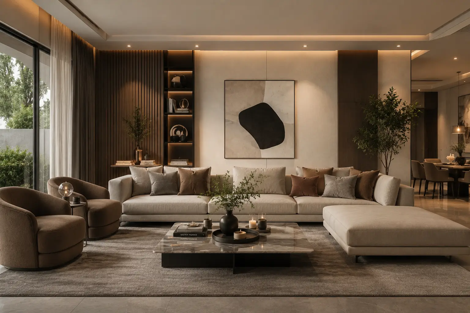 Model sofa ruang tamu modern dengan desain minimalis yang nyaman dan elegan.