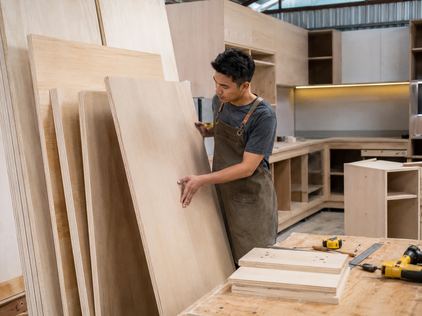Multiplek atau Plywood untuk Kitchen Set