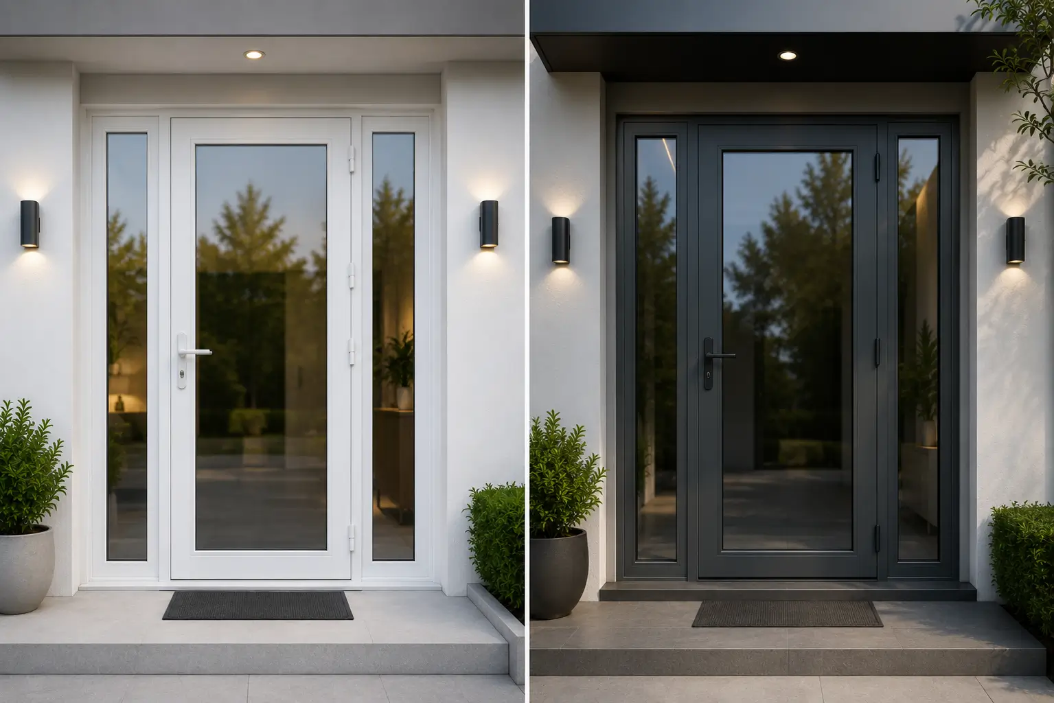 Pintu uPVC vs Aluminium