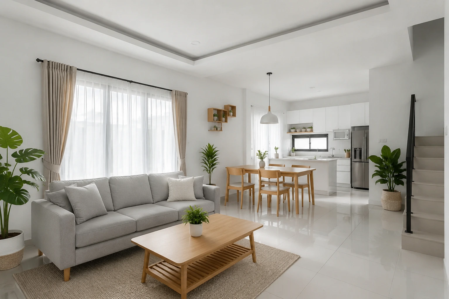 Rumah bersih, sehat, dan rapi dengan interior modern minimalis