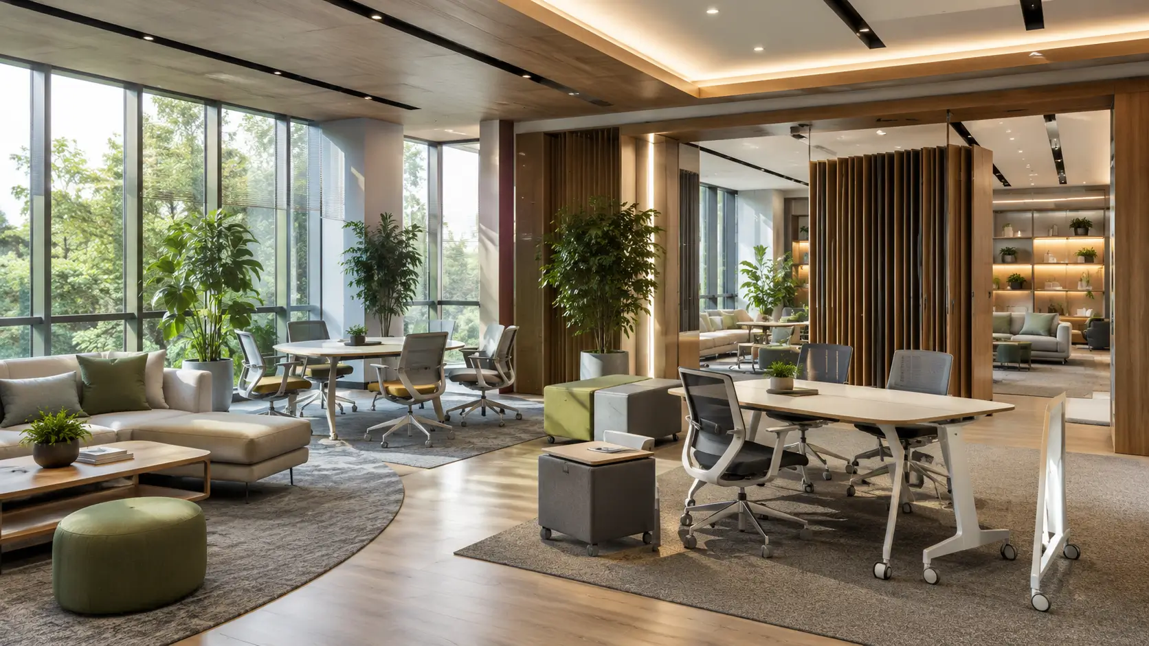 Area Multifungsi dengan Furnitur Fleksibel