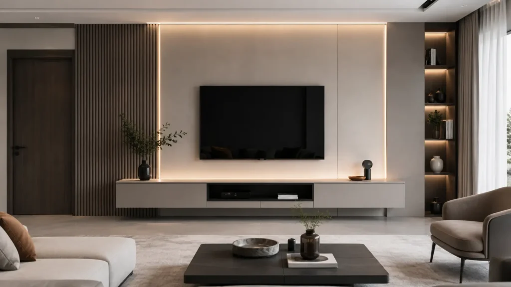 Backdrop TV Minimalis
