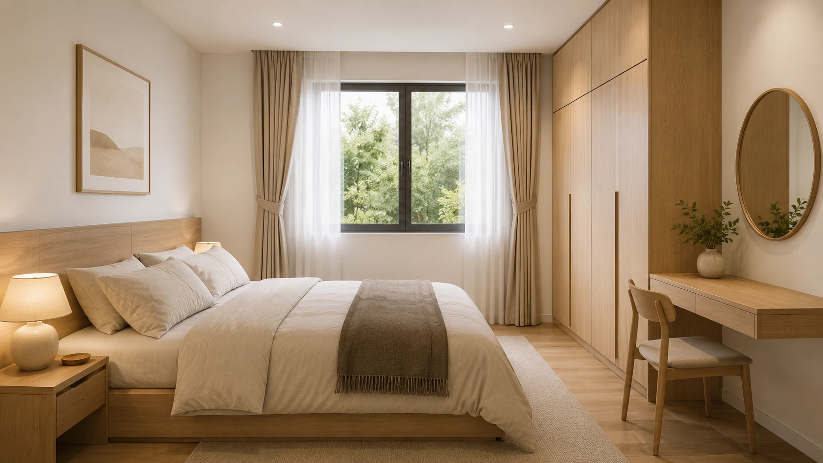 Desain Kamar Tidur Sederhana Ukuran 3 x 4 Meter