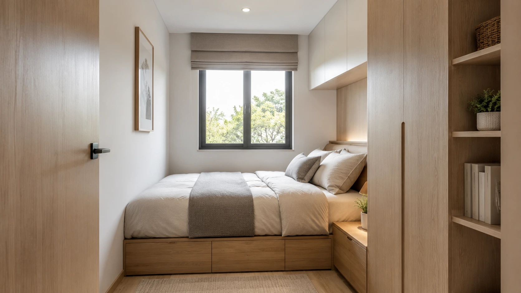 Desain Kamar Tidur Sederhana untuk Ruangan 2 x 3 Meter