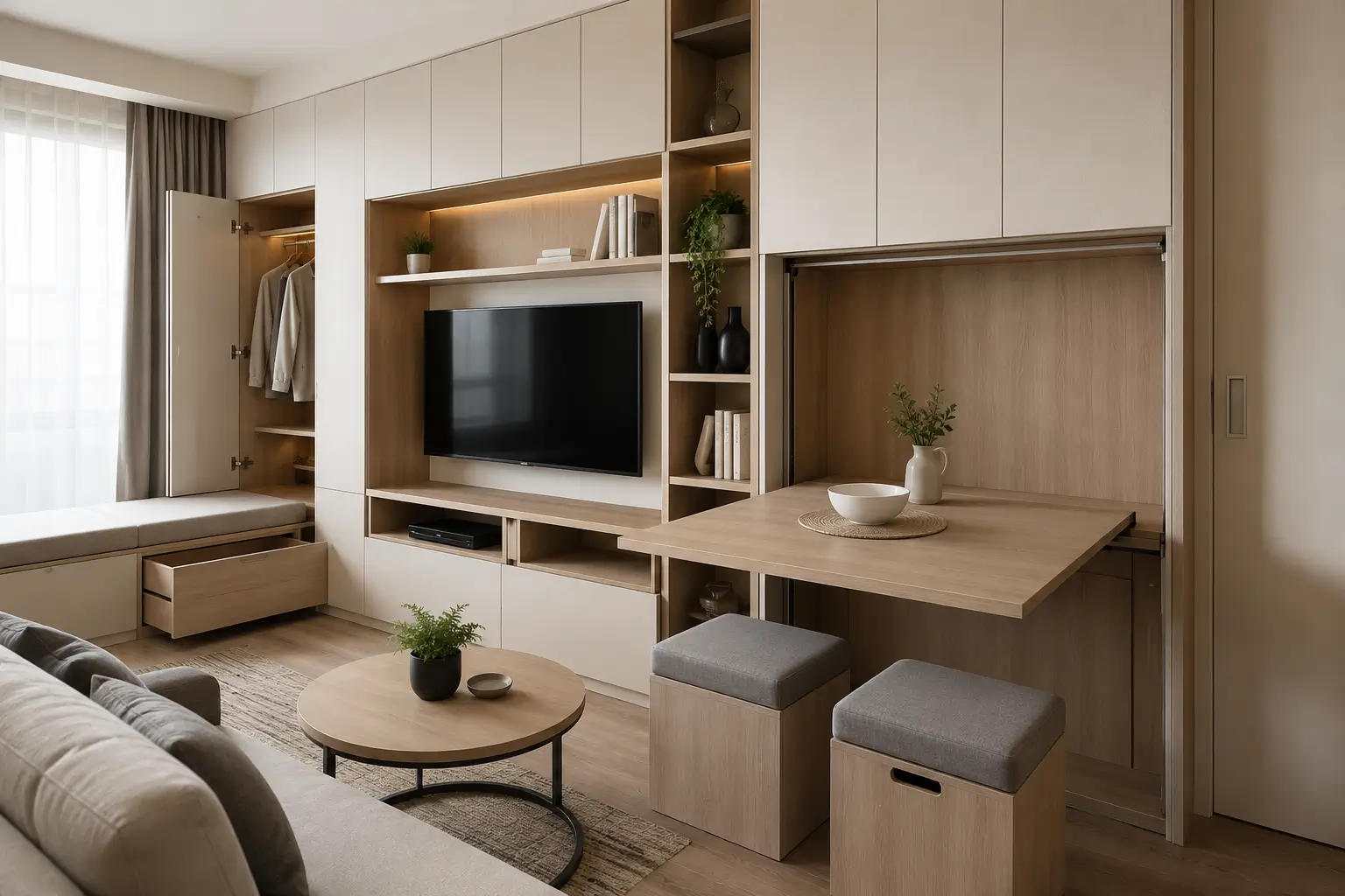 Furnitur Multifungsi untuk Menghemat Ruang