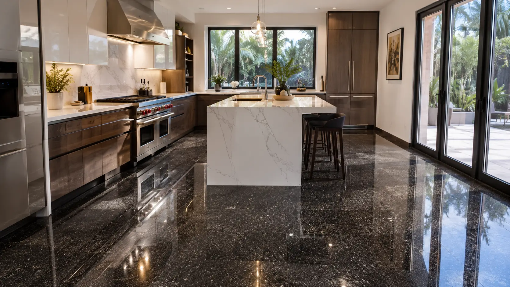 Granit Hitam di Dapur Modern