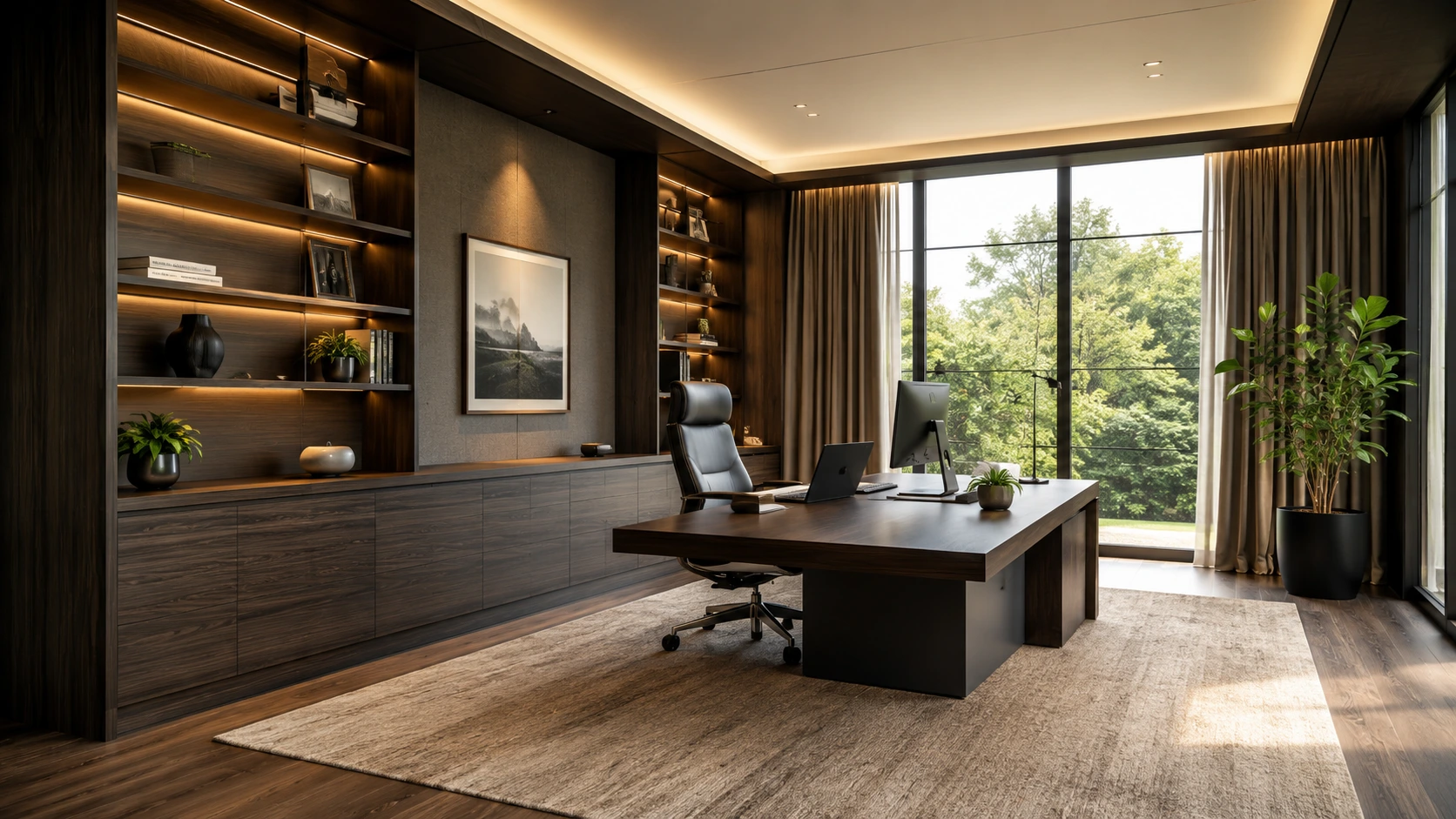 Kantor Pribadi Modern Elegan