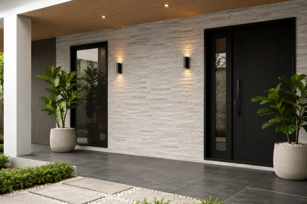 Keramik Dinding Teras untuk Tampilan Rumah Modern