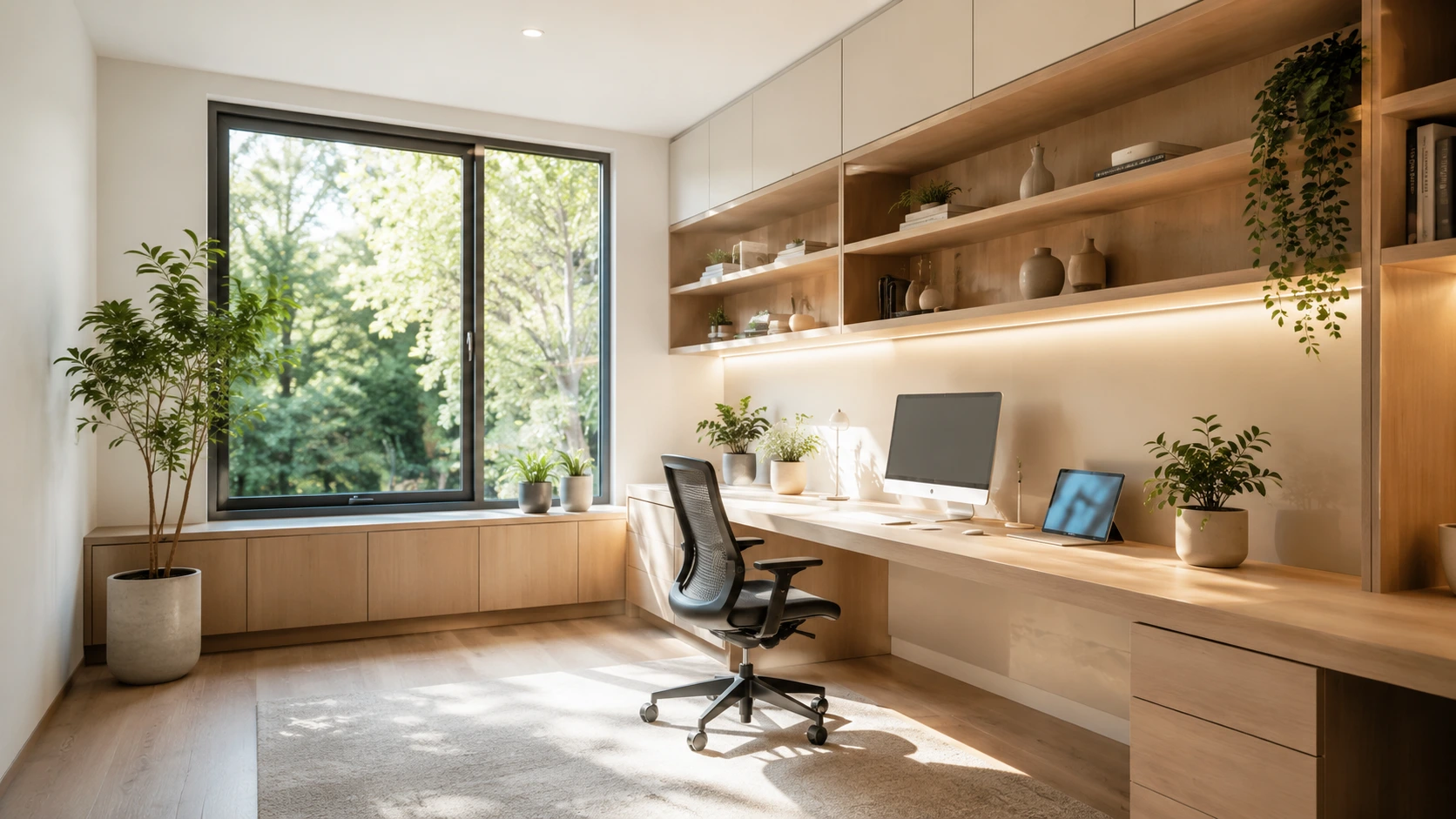 Minimalis Hangat dengan Material Kayu