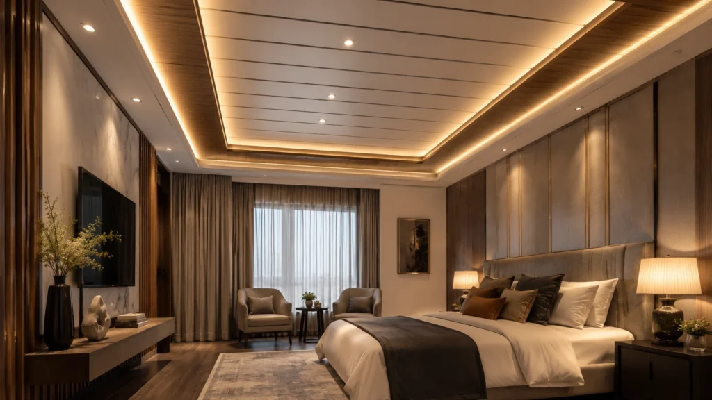 Model Plafon PVC Kamar Tidur yang Estetik dan Modern