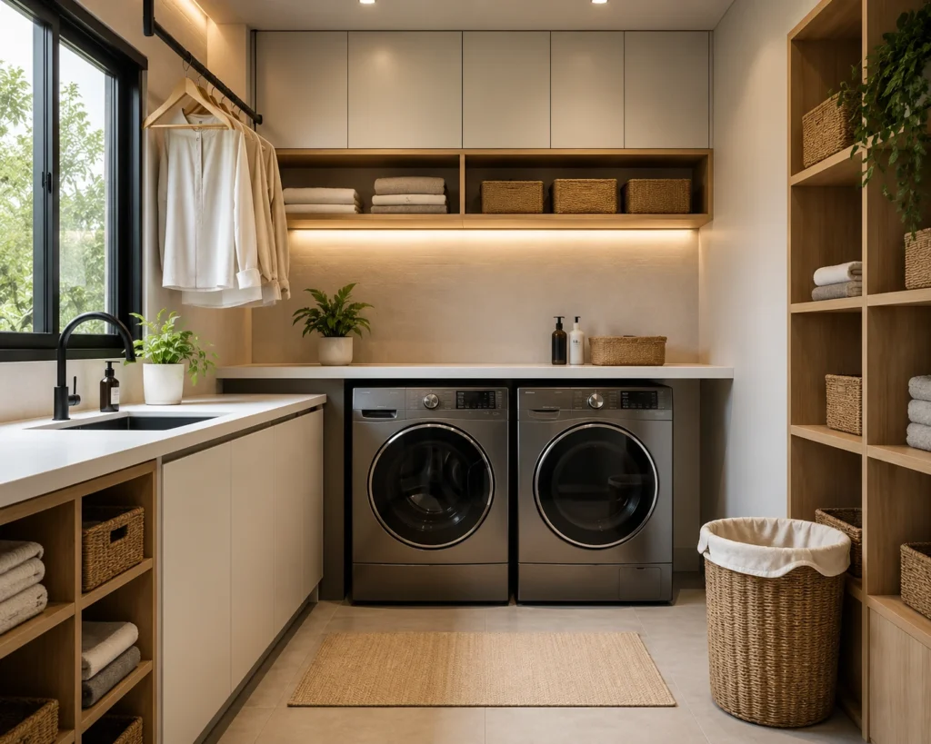 Ruang Laundry Inspirasi Desain Minimalis, Rapi, dan Fungsional
