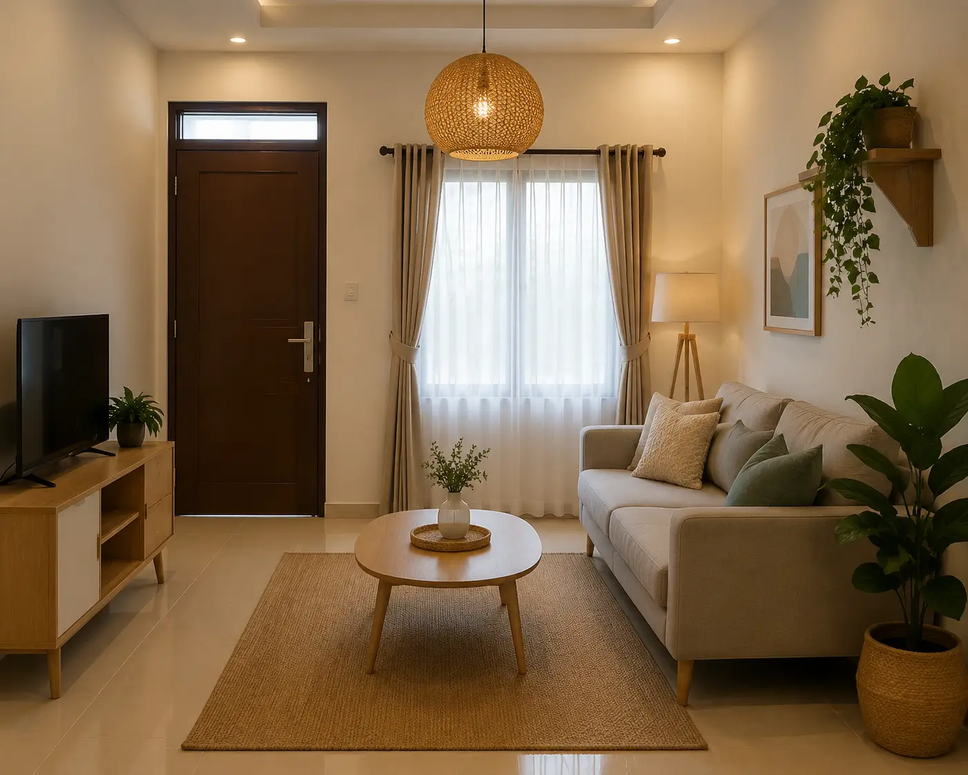 Sofa dan Meja yang Sesuai dengan Ukuran Ruangan